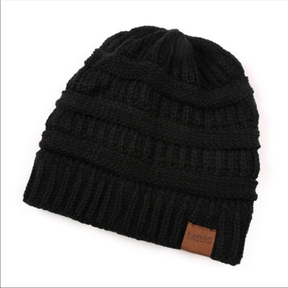 Black Ponytail Beanie - Picture 2 of 3